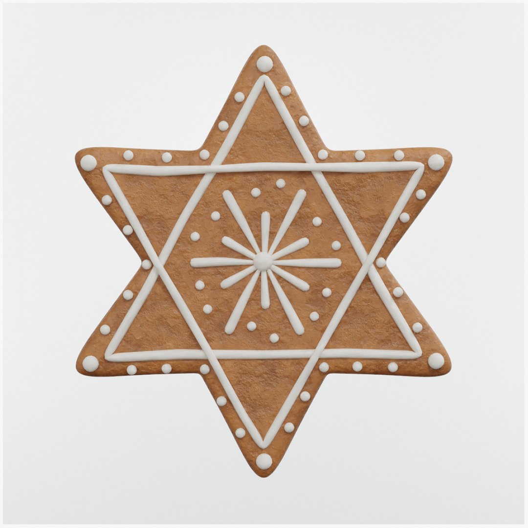 Gingerbread Christmas Cookie 06 Model - TurboSquid 2220149