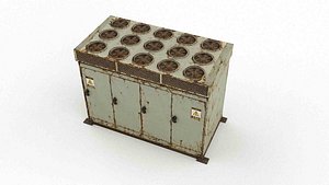Industrial CoolingTower Cabinet 3D model