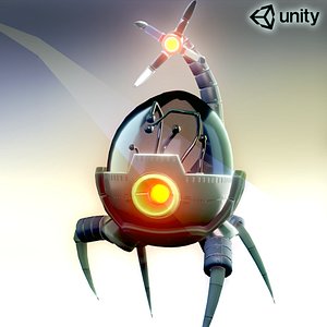 Spider Robot Game ready character