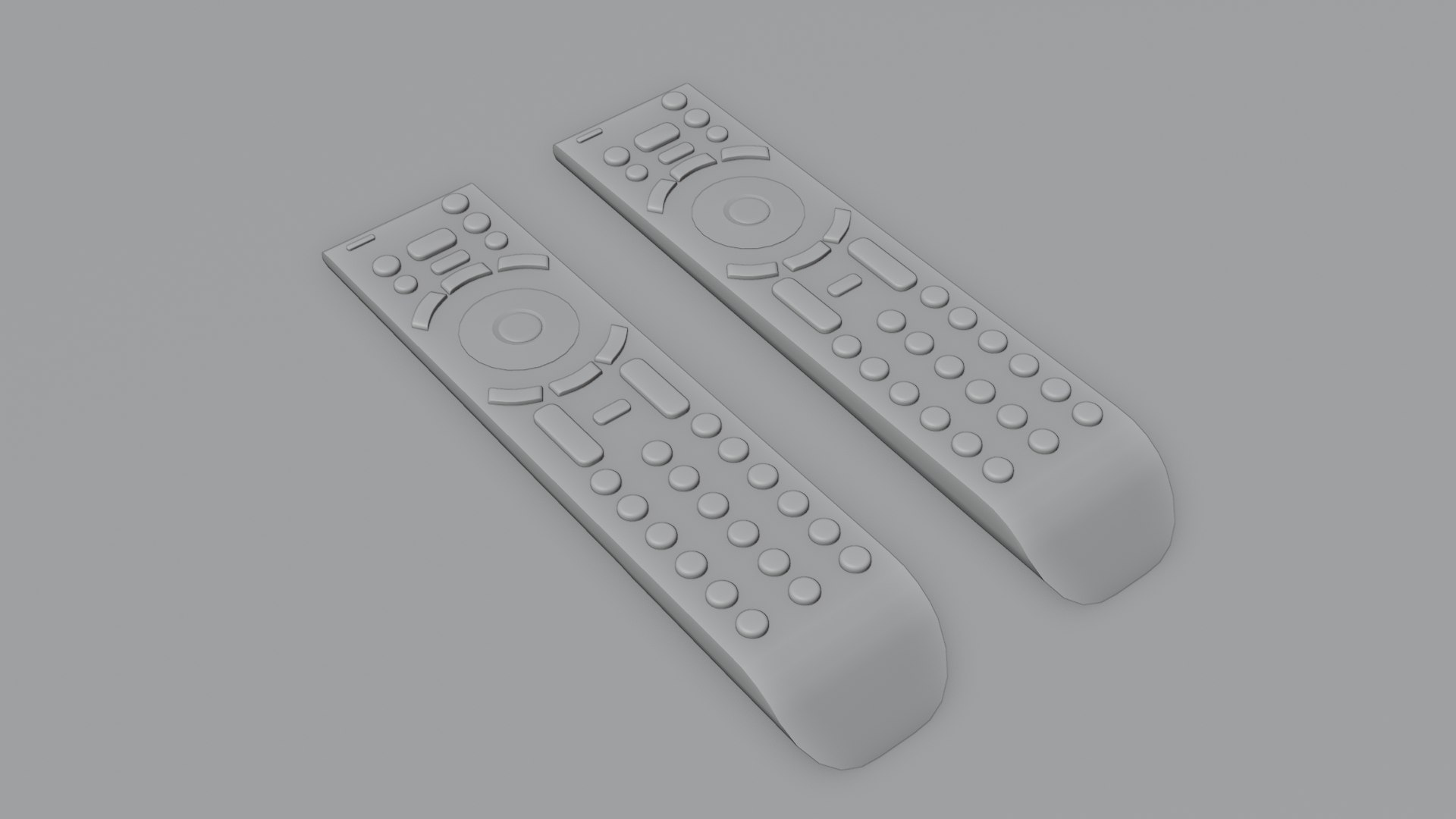 3D Large TV Remote with Distressed Version 4K - TurboSquid 1971933