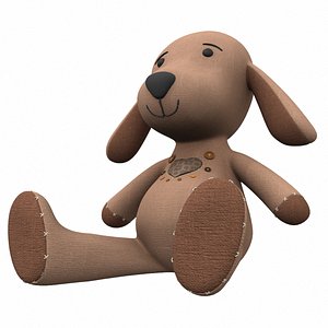 3D Plush toy dog 1