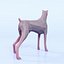 Stanowisko dla psa Low Poly
