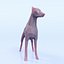 Stanowisko dla psa Low Poly