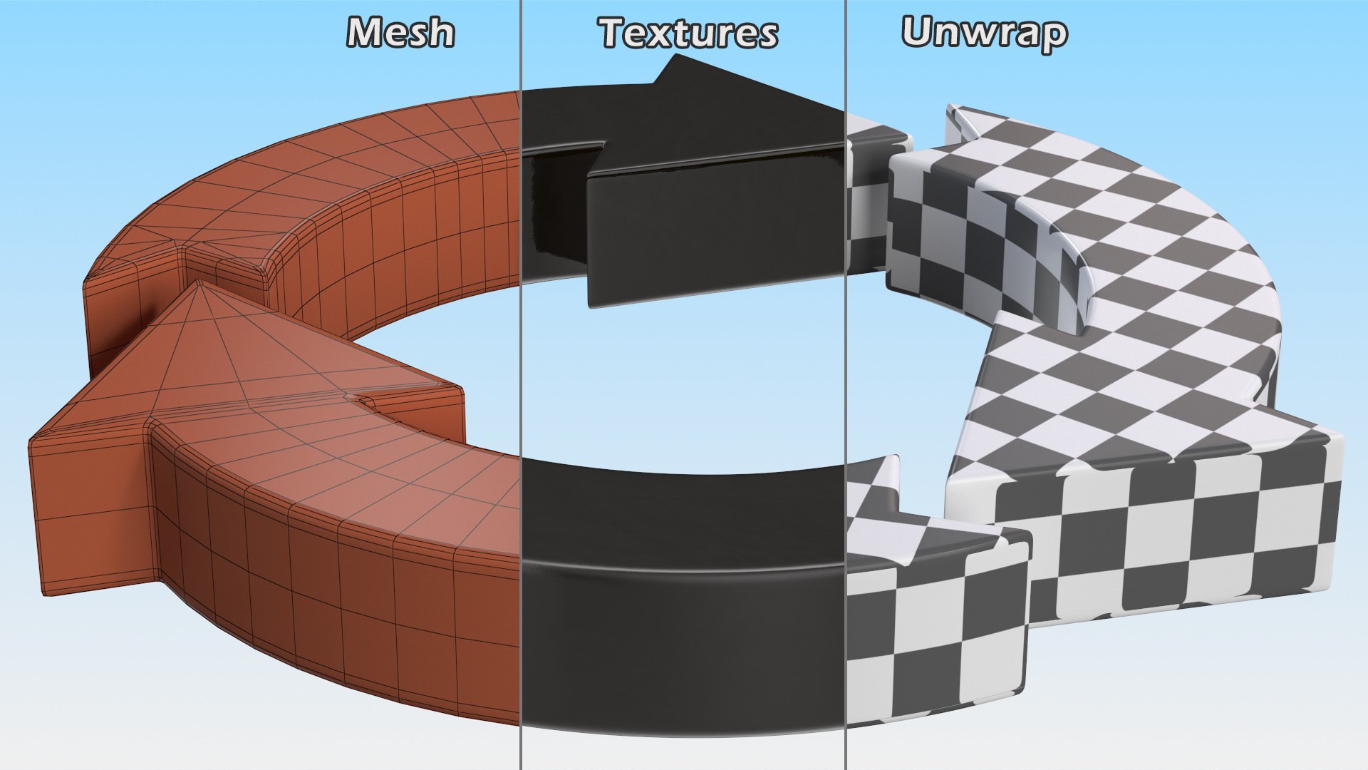 3D circular arrows symbol https://p.turbosquid.com/ts-thumb/my/9ELu5W/5y/triplecirculararrowssymbolvray3dmodel010/jpg/1613653211/1920x1080/fit_q87/3b3ffd12e0a48b0a2871fcc5d6965bfc552b9b5d/triplecirculararrowssymbolvray3dmodel010.jpg