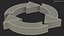 Triple Circular Arrows Symbol