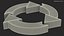 Triple Circular Arrows Symbol