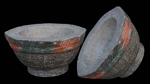Stone Mortar Scan 3D