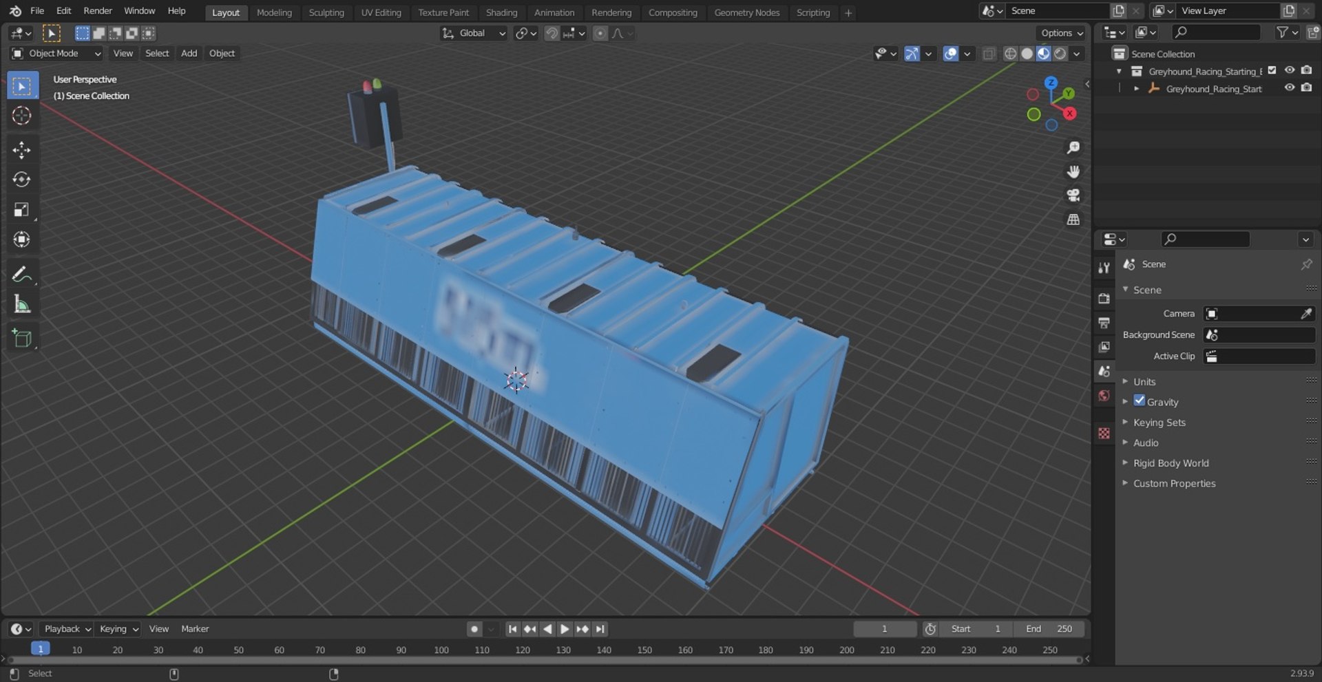Greyhound Racing Starting Boxes 8 Doors 3D - TurboSquid 1941677
