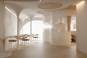 3D Modern Lobby Reception