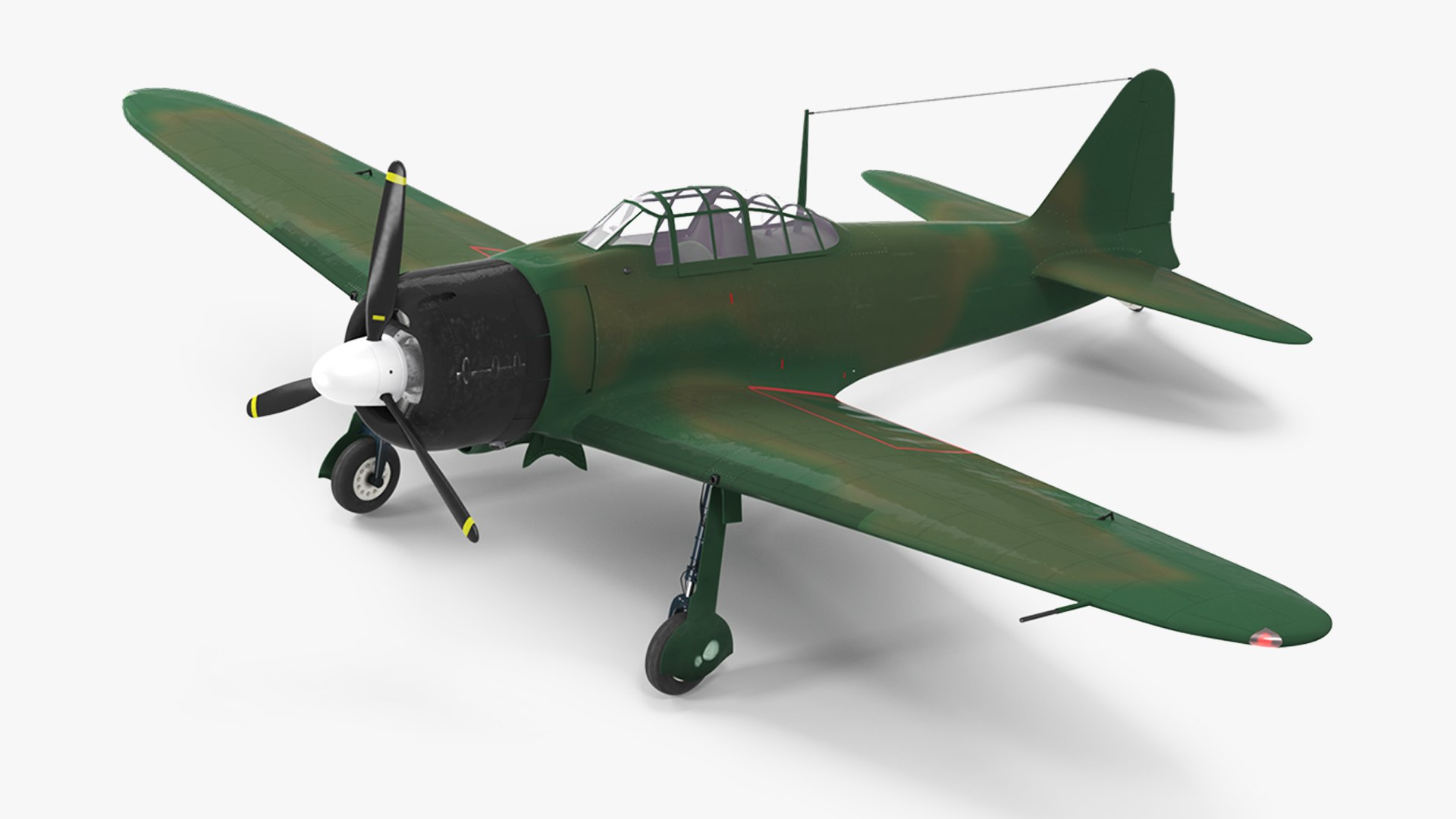 WWII Fighter Aircraft 3D model preview