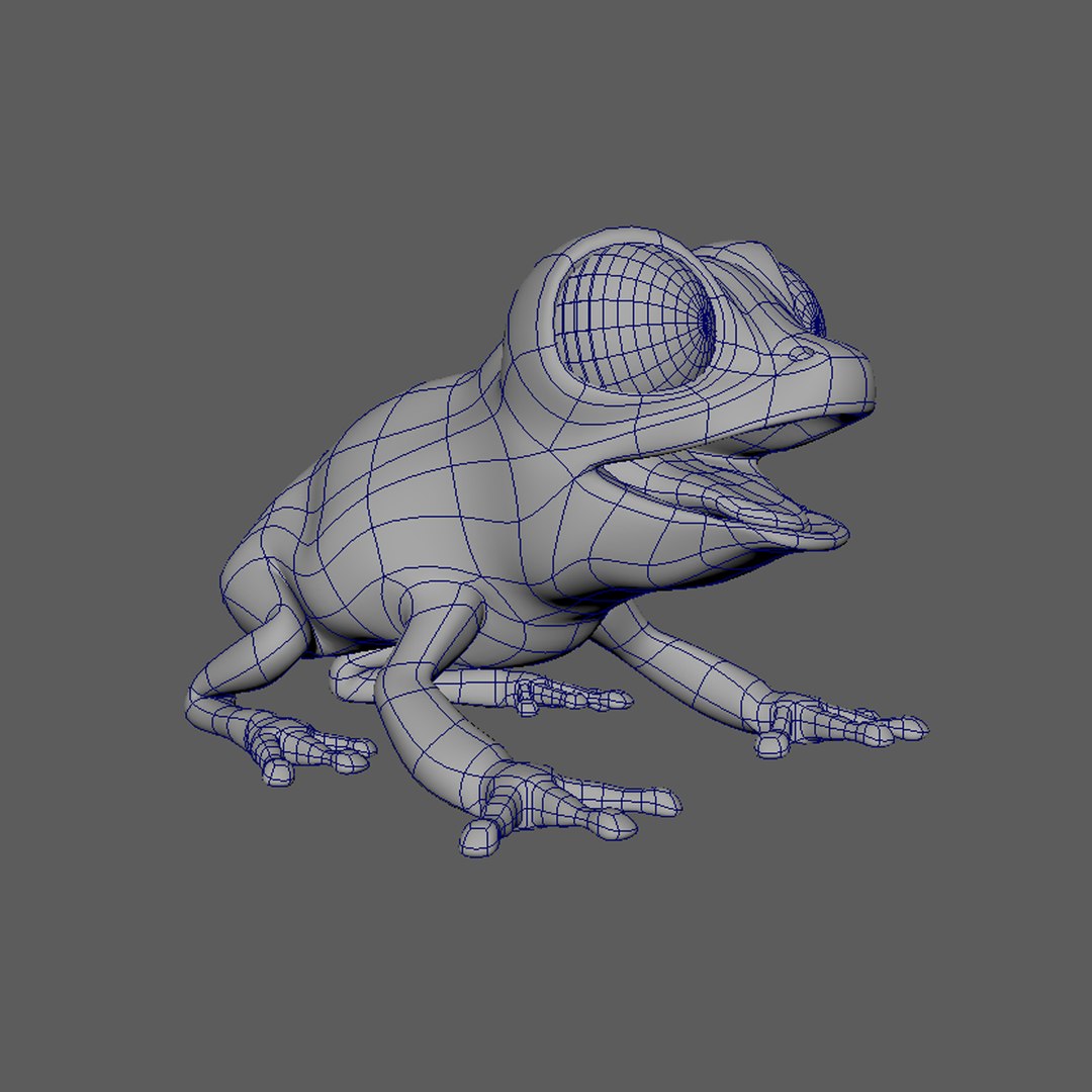 3D Frog Rigged Color - TurboSquid 1464296