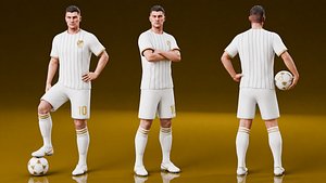 Soccer Player - Rigged 3D model