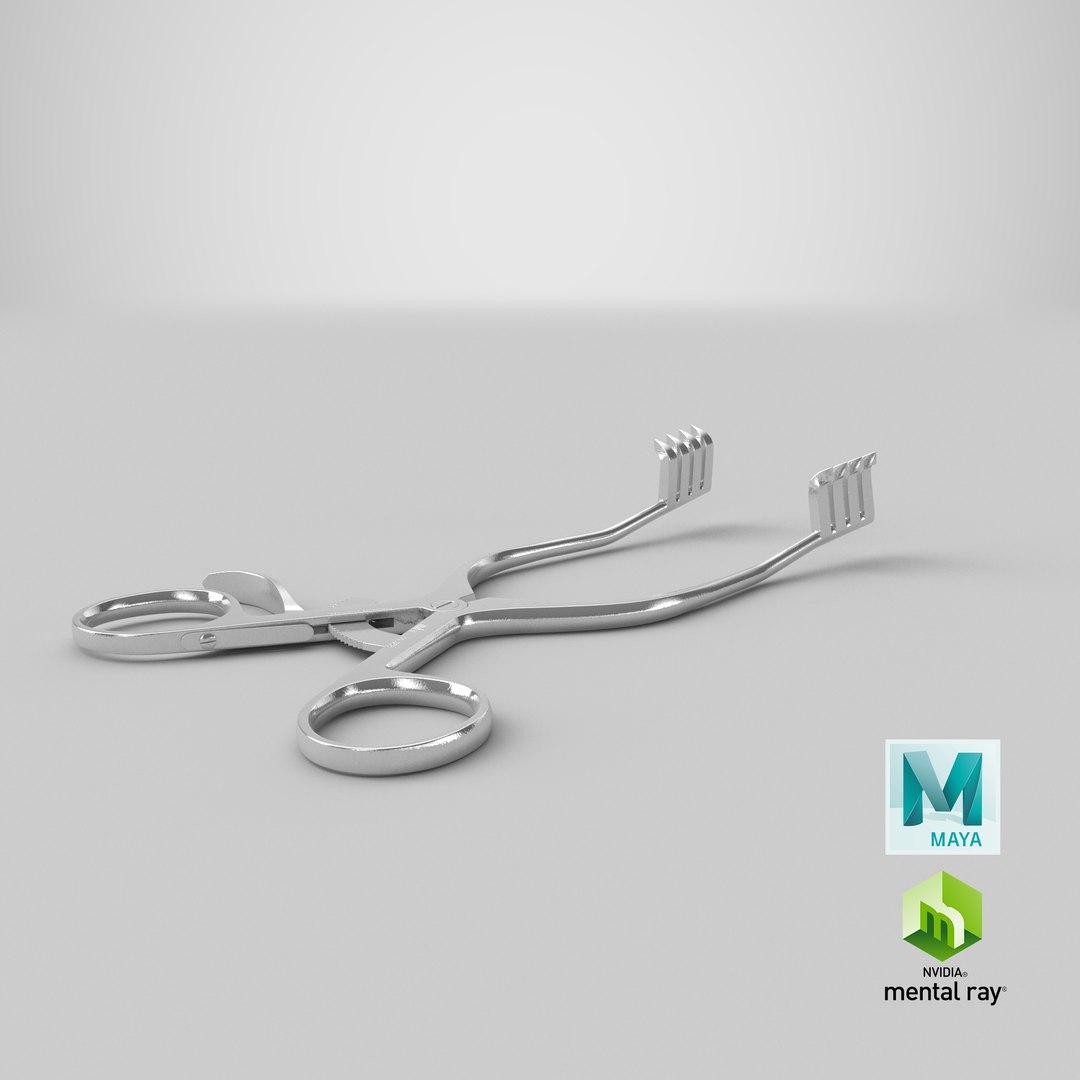weitlaner retractor 3D model https://p.turbosquid.com/ts-thumb/my/Redj2p/IJ/stemcell_maya_mental_ray_render/png/1635404674/1920x1080/fit_q87/963022e4a4e32d50a83a1d2d46b060d020792d85/stemcell_maya_mental_ray_render.jpg