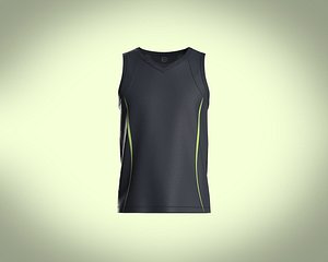 Mens Running Workout Tank Tops 3D model
