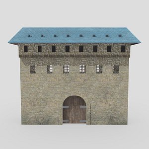 Medieval Castle Module 05 Low Poly PBR Realistic 3D model