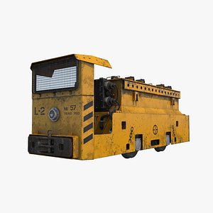 mining loco 3d model