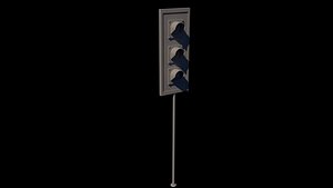 Traffic lamp 1 3D model
