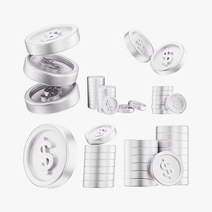 USD Dollar Coin Icons Pack 01