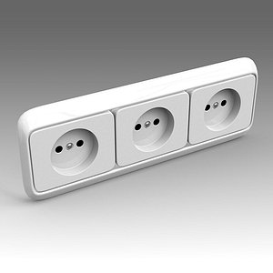 3d electrical outlet model