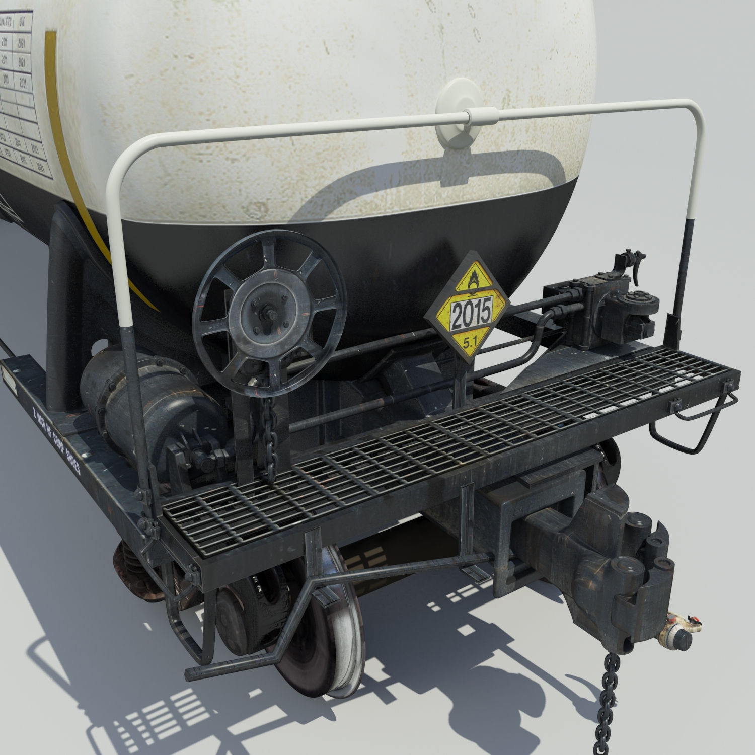 cargo train cars 3d model