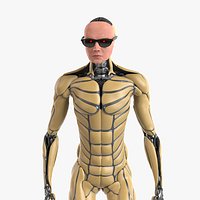 Cyborg Ben Lowpoly Game ready