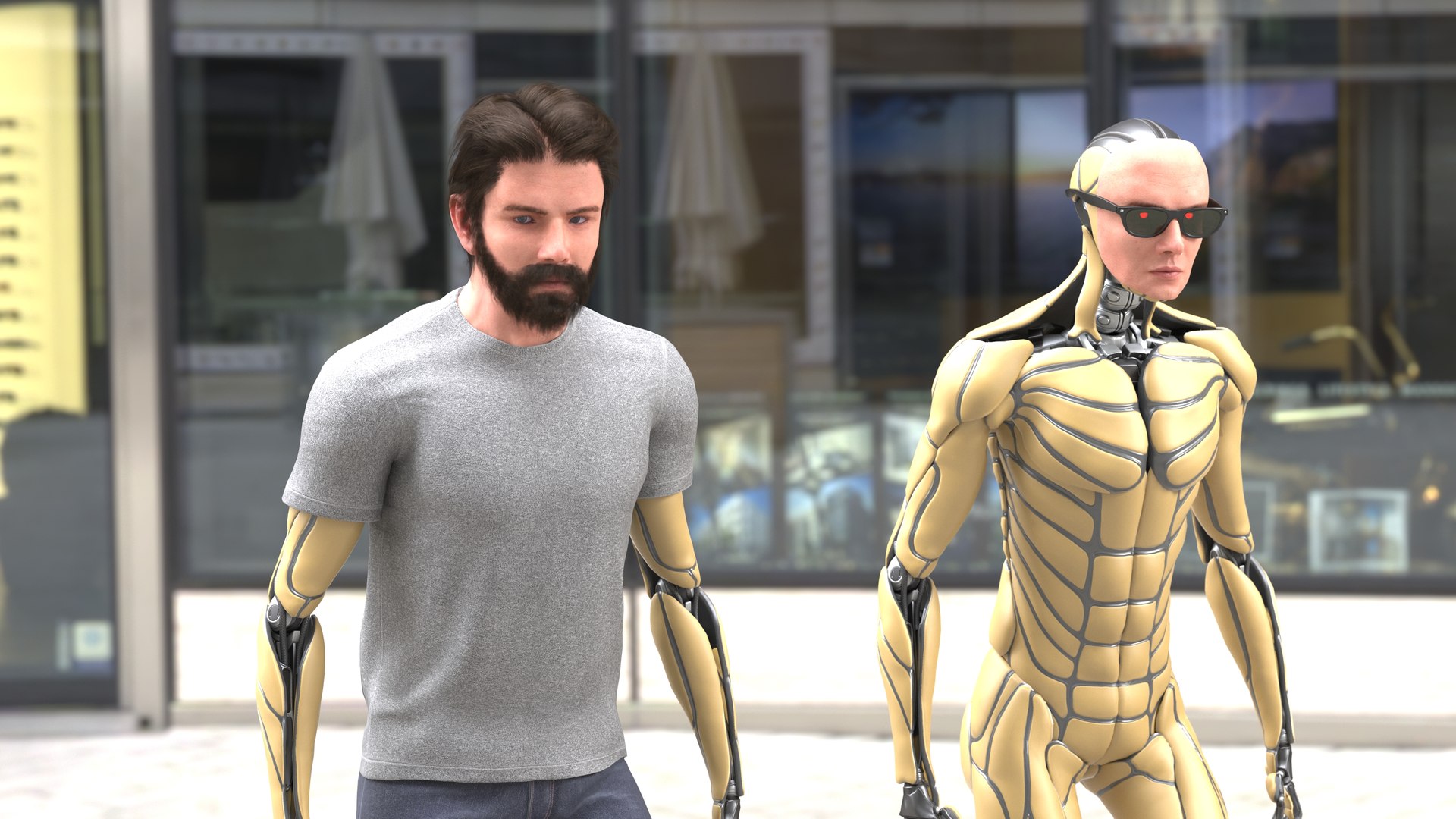 3D Cyborg Ben Model - TurboSquid 2081317