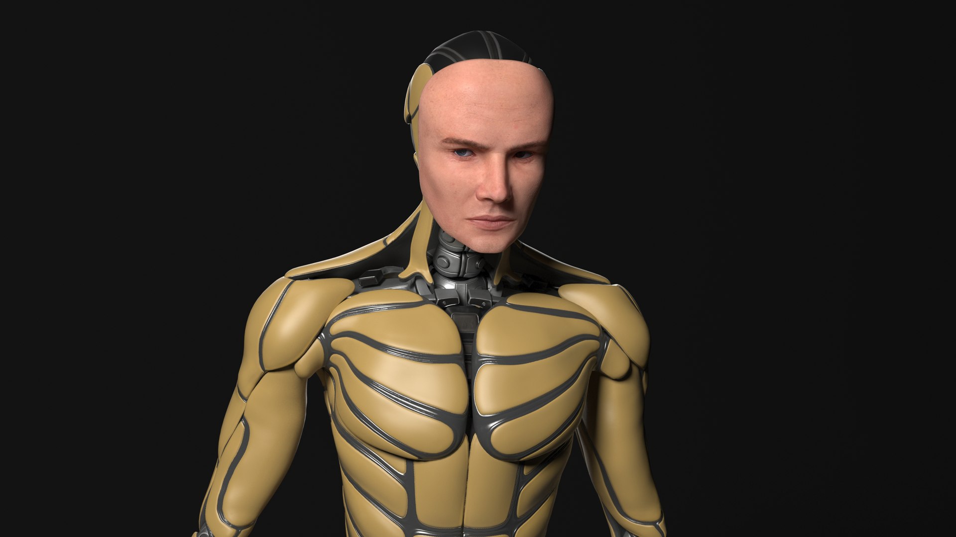 3D Cyborg Ben Model - TurboSquid 2081317