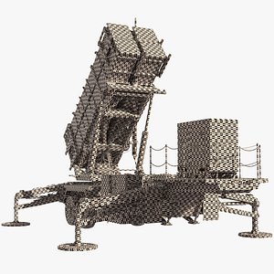3D MIM-104 Patriot SAM UVW Only model