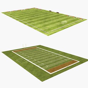 American Football Field And Soccer Field