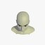 Estruturada malha de base de cabeça feminina europ