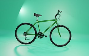 Mountain Bike Bicycle 3D model Low-poly 3D