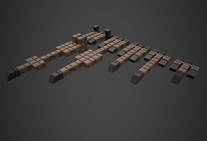 Modular Space Ship Ten 3D model