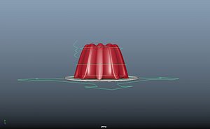 Red jelly on a plate