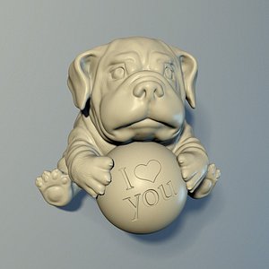 bulldog puppy 3D model