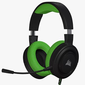 Headset Gamer Corsair HS35 3D Model Headphone 8K