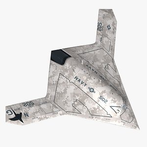 3D X-47B Stealth UAV model