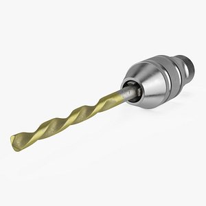 3D Drill Chuck with Drill Bit