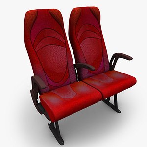 bus seat 3d model