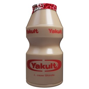 yakult milk beverage 3D model