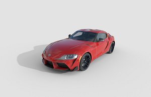 Low Poly Car - Toyota Supra 2020