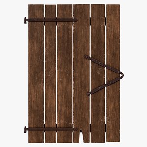 old wooden window 3D model