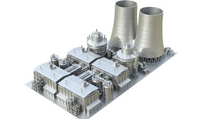 Power Plant Kitbash Pack Industrial Complex model