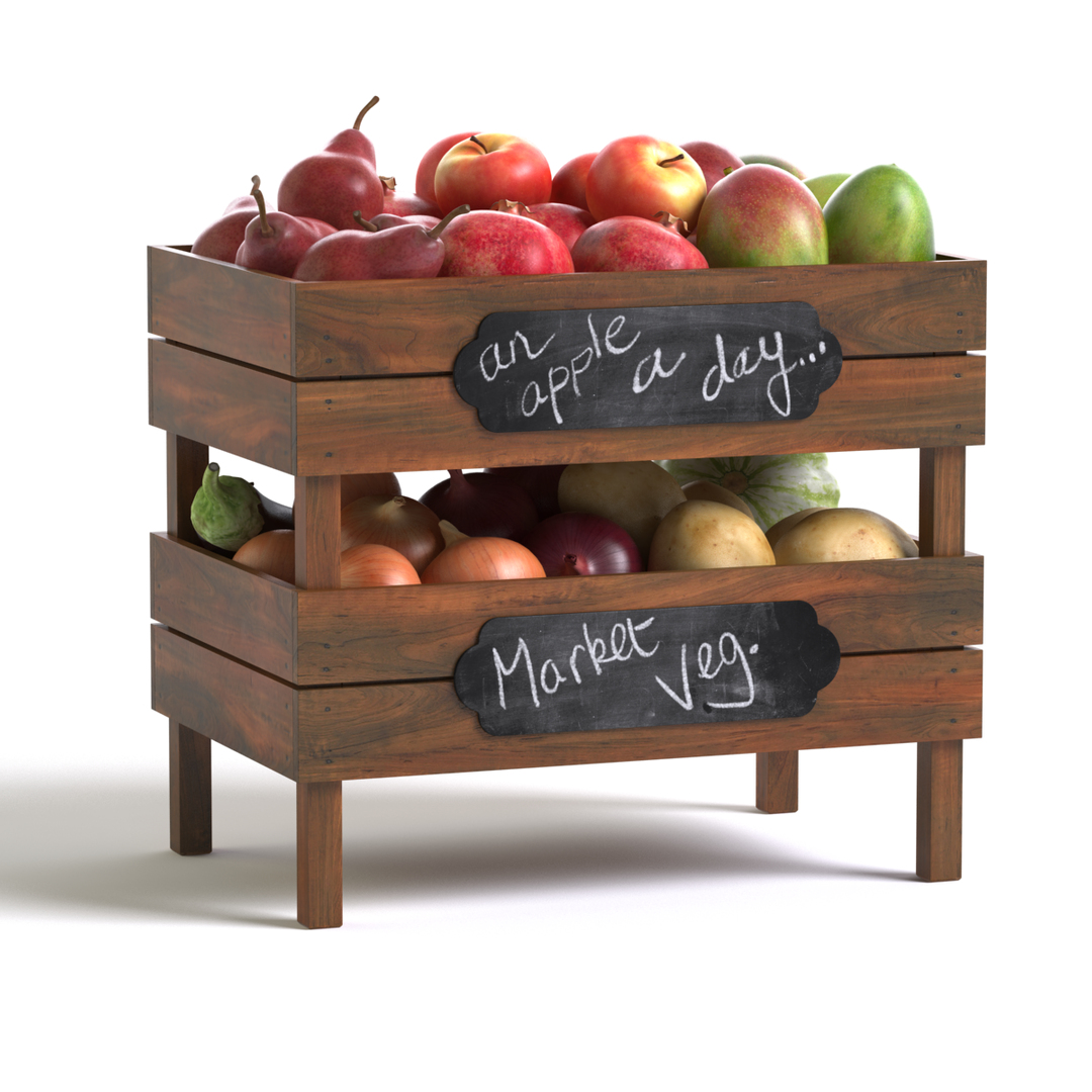 Crates Fruit Vegetables Max