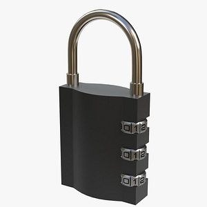 luggage lock 3D model