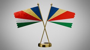 Table  Flag  of Seychelles 3D