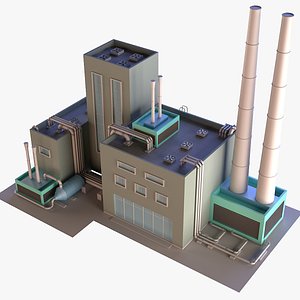3D model industrial building 11