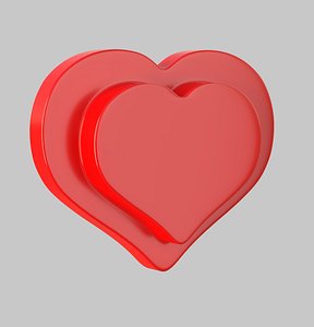 Heart icon v 11 3D model