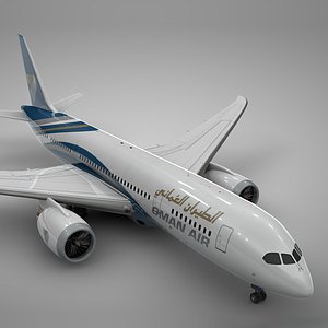 3D boeing 787 dreamliner oman