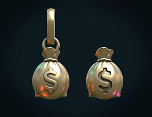 bag money dollar 3D model