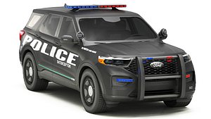 Police Car 1 3D model
